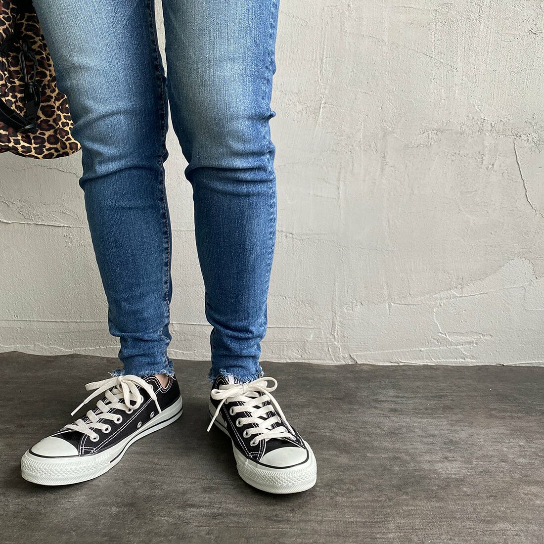 BIG JOHN [ビッグジョン] ヌードレッグ [MML106K] 413F&&モデル身長：156cm 着用サイズ：XS&&