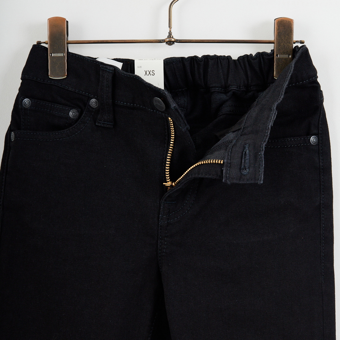 BIG JOHN [ビッグジョン] ヌードレッグ [MML106K] BK01&&モデル身長：156cm 着用サイズ：XS&&