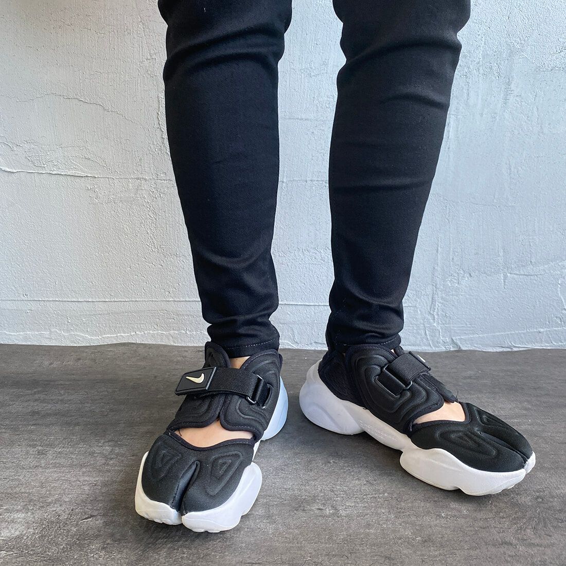 BIG JOHN [ビッグジョン] ヌードレッグ [MML106K] BK01&&モデル身長：156cm 着用サイズ：XS&&