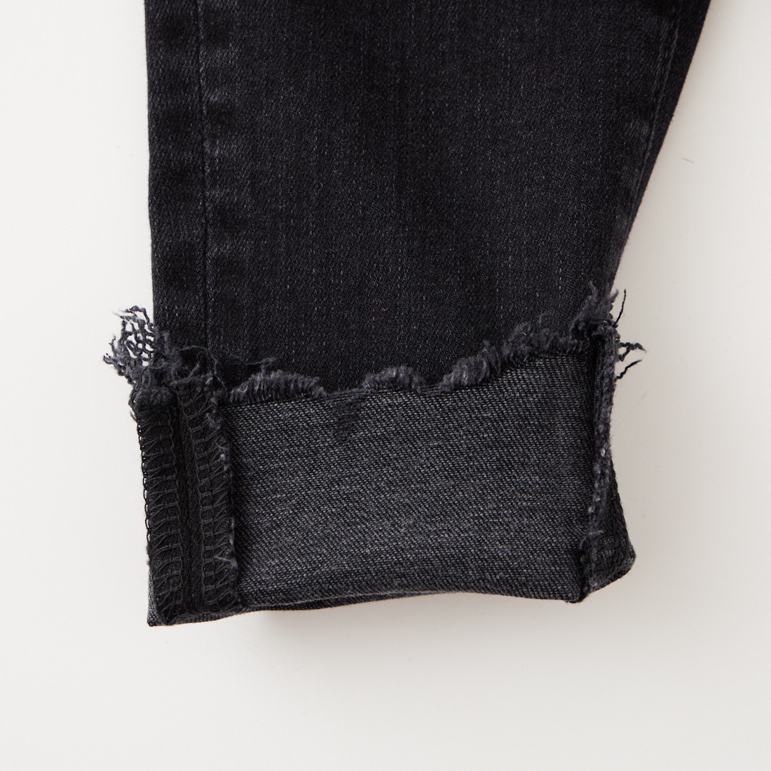 BIG JOHN [ビッグジョン] ヌードレッグ [MML106K] BK01&&モデル身長：156cm 着用サイズ：XS&&