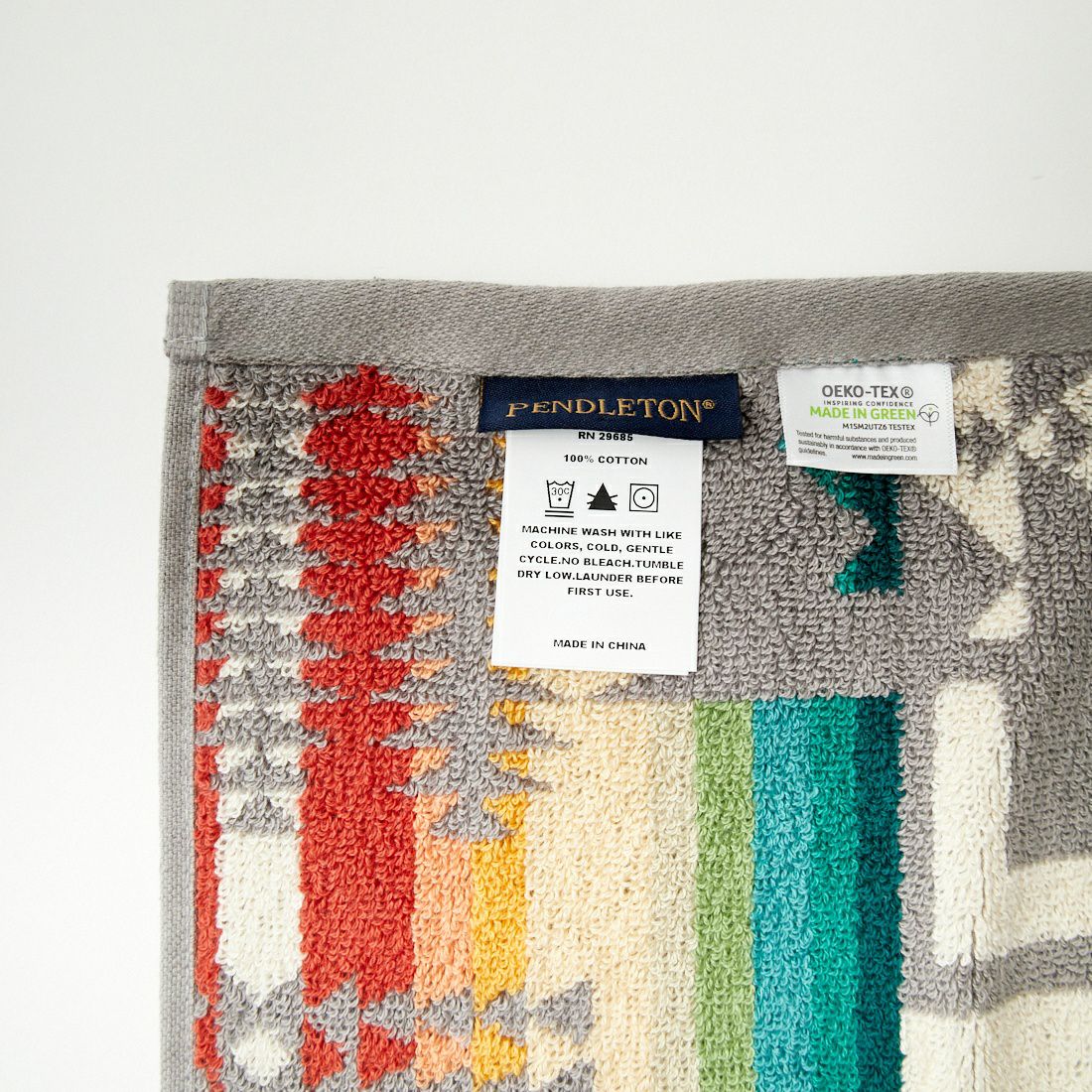 PENDLETON [ペンドルトン] アイコニックジャガードハンドタオル [XB219] 51108 GREY