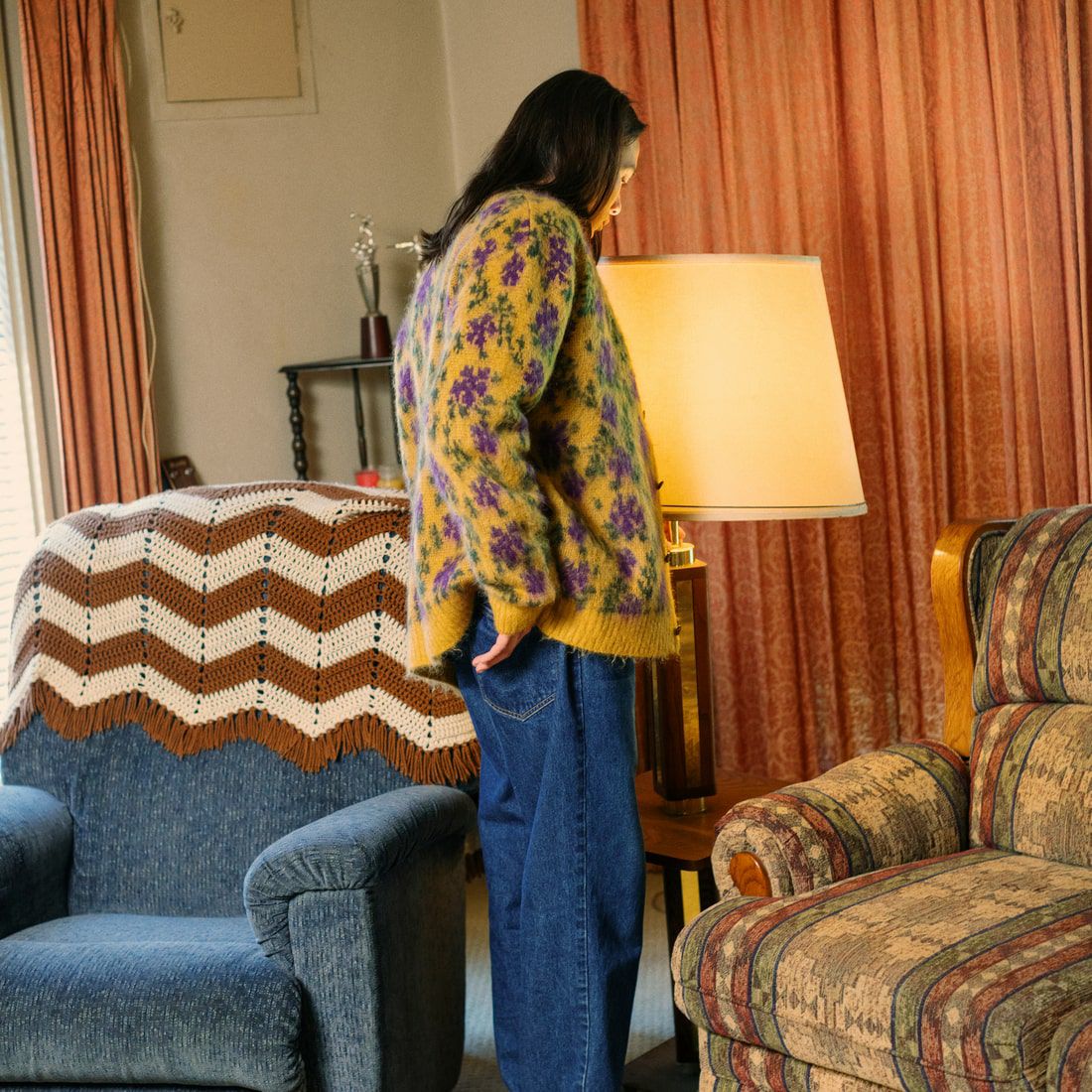 NEEDBY heritage [ニードバイヘリテージ] 別注 JOE ストレートデニム [JOE-JF] DB &&モデル身長：174cm 着用サイズ：31&&