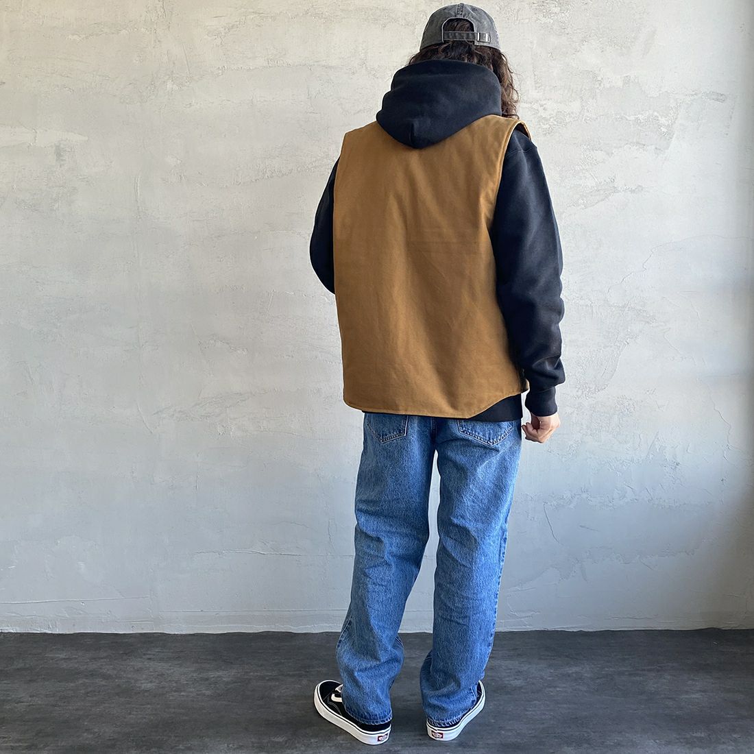 NEEDBY heritage [ニードバイヘリテージ] 別注 JOE ストレートデニム [JOE-JF] MB &&モデル身長：173cm 着用サイズ：30&&