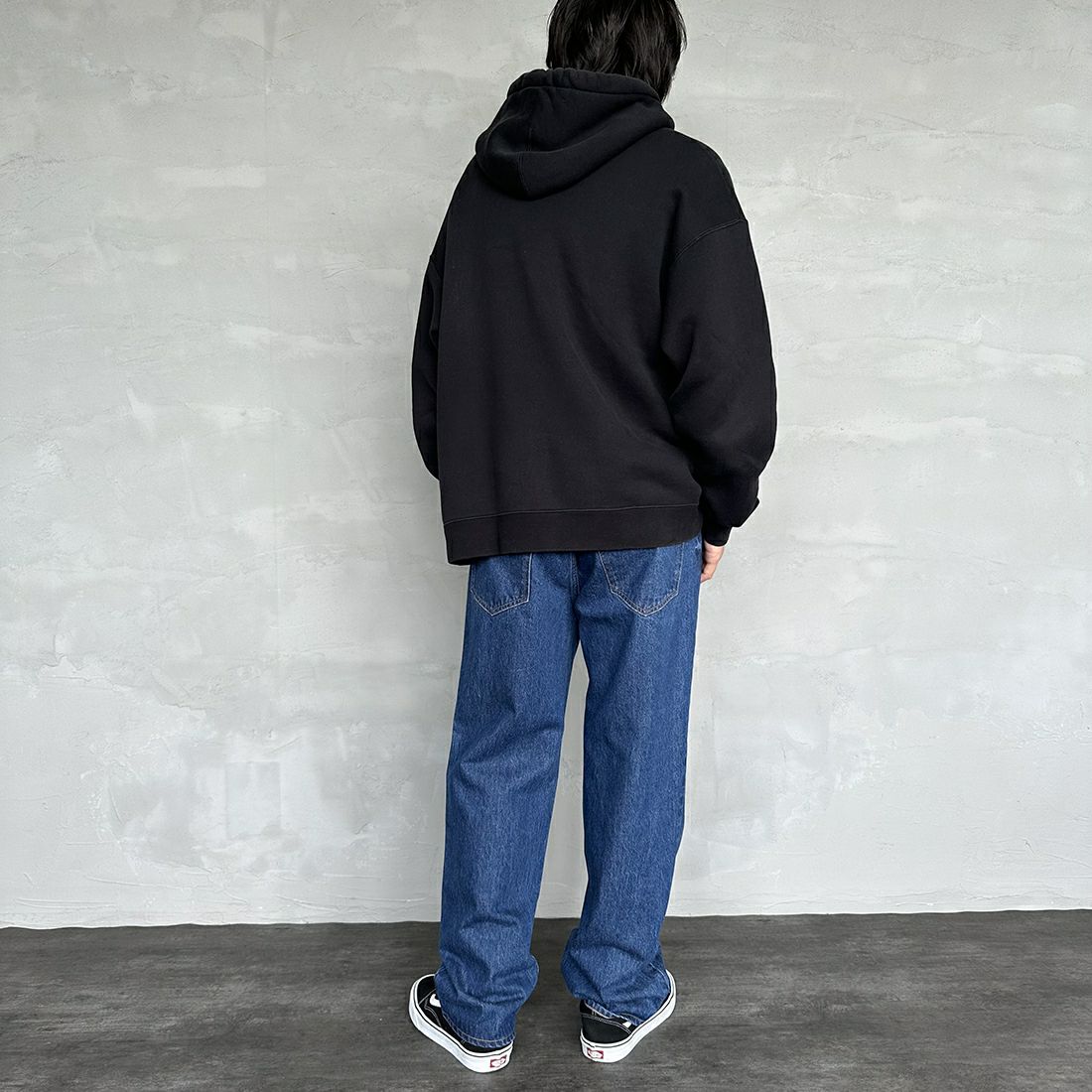 NEEDBY heritage [ニードバイヘリテージ] 別注 JOE ストレートデニム [JOE-JF] DB &&モデル身長：173cm 着用サイズ：31&&