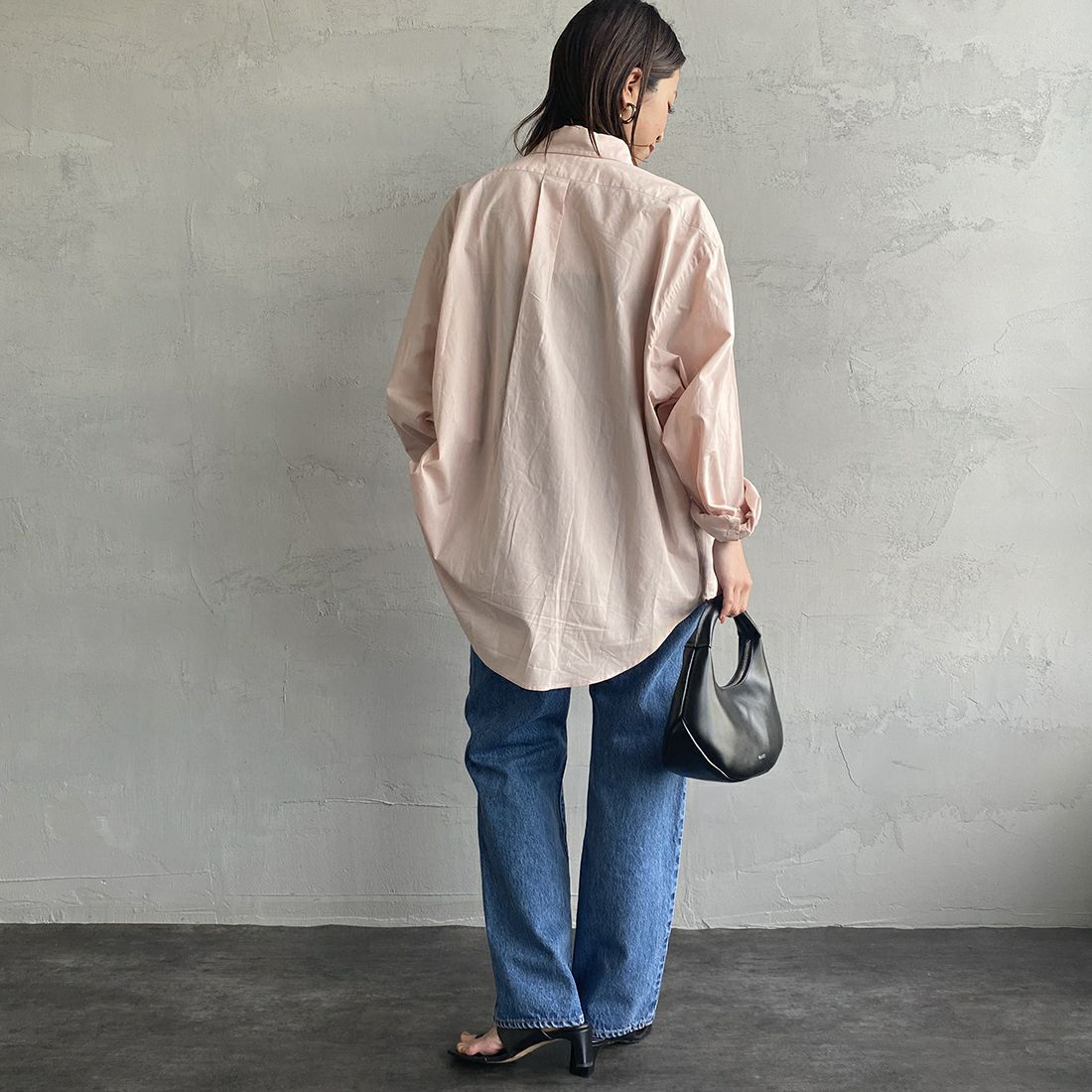 NEEDBY heritage [ニードバイヘリテージ] 別注 JOE ストレートデニム [JOE-JF] MB &&モデル身長：160cm 着用サイズ：27&&