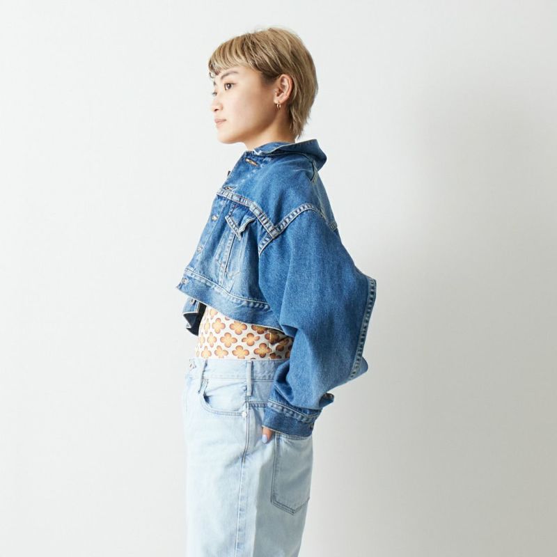 RHODOLIRION ロドリリオン FRILL TOPS DENIM トップス | karoutonline.com