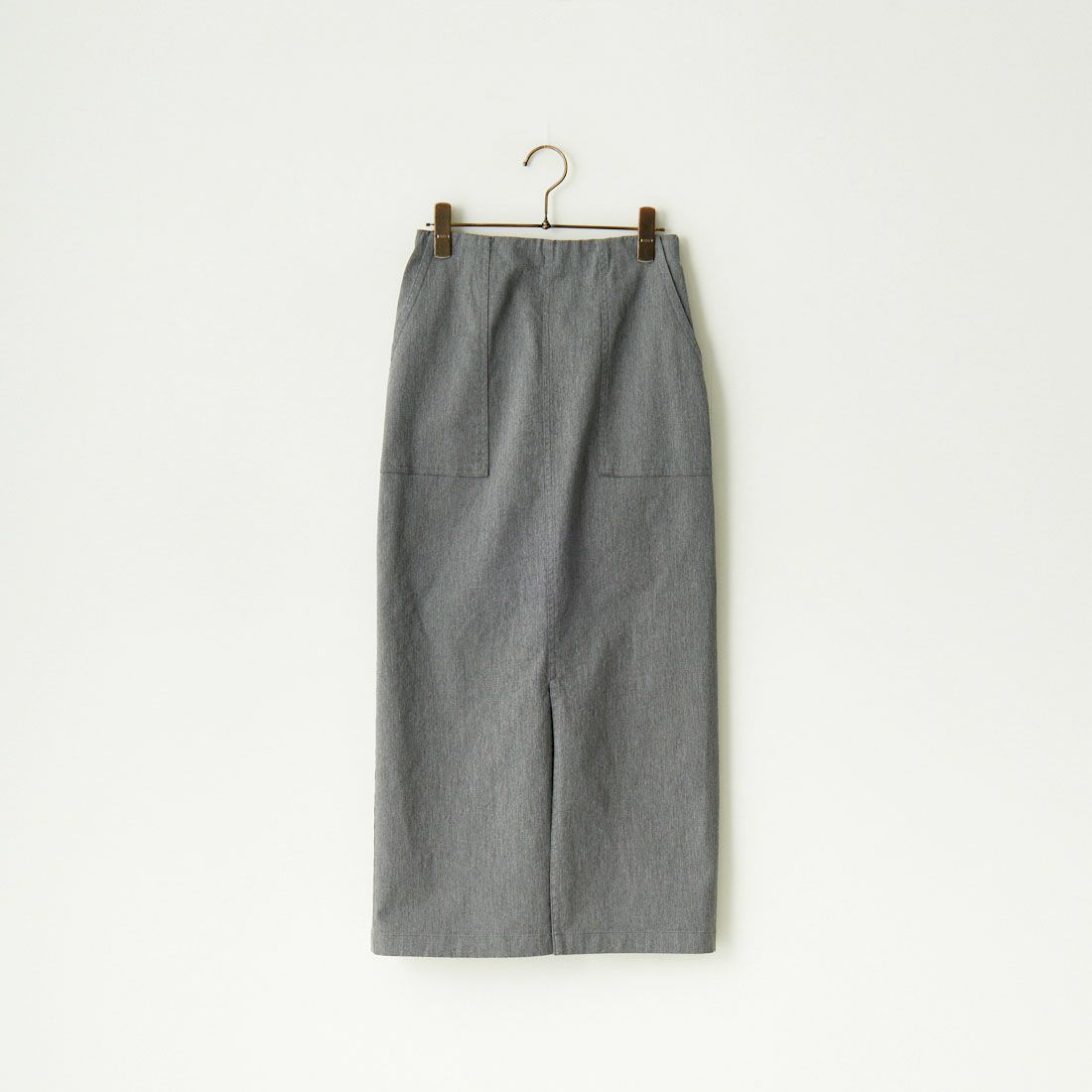 Jeans Factory Clothes [ジーンズファクトリークローズ] コットンストレッチタイトベイカースカート [ISJF-01] NATURAL &&モデル身長：173cm 着用サイズ：40&&