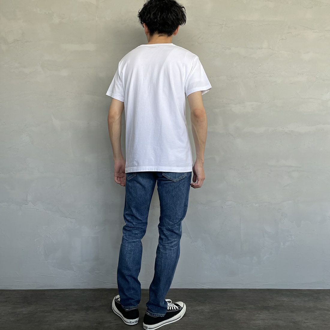 YANUK [ヤヌーク] スリムテーパード VINCENT2／ヴィンセント2 [57231002] PBL &&モデル身長：168cm 着用サイズ：29&&