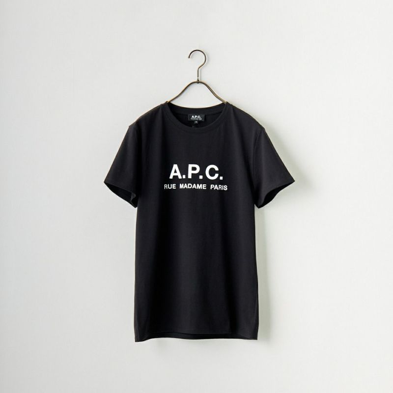 A.P.C. [アー・ペー・セー] RUE MADAME プリントTシャツ [RUE-MADAME] 99 NOIR