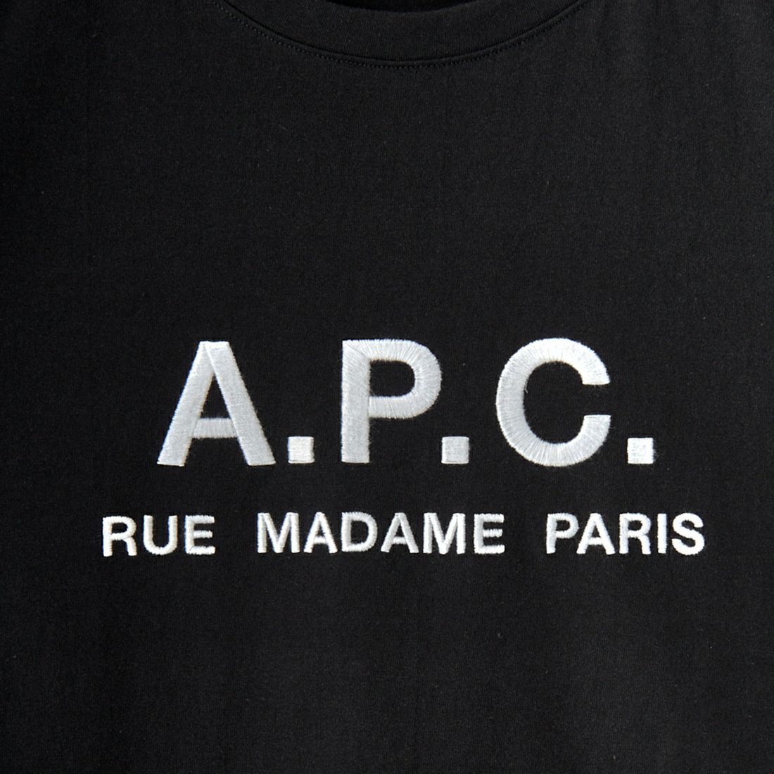 A.P.C. [アー・ペー・セー] RUE MADAME プリントTシャツ [RUE-MADAME] 99 NOIR