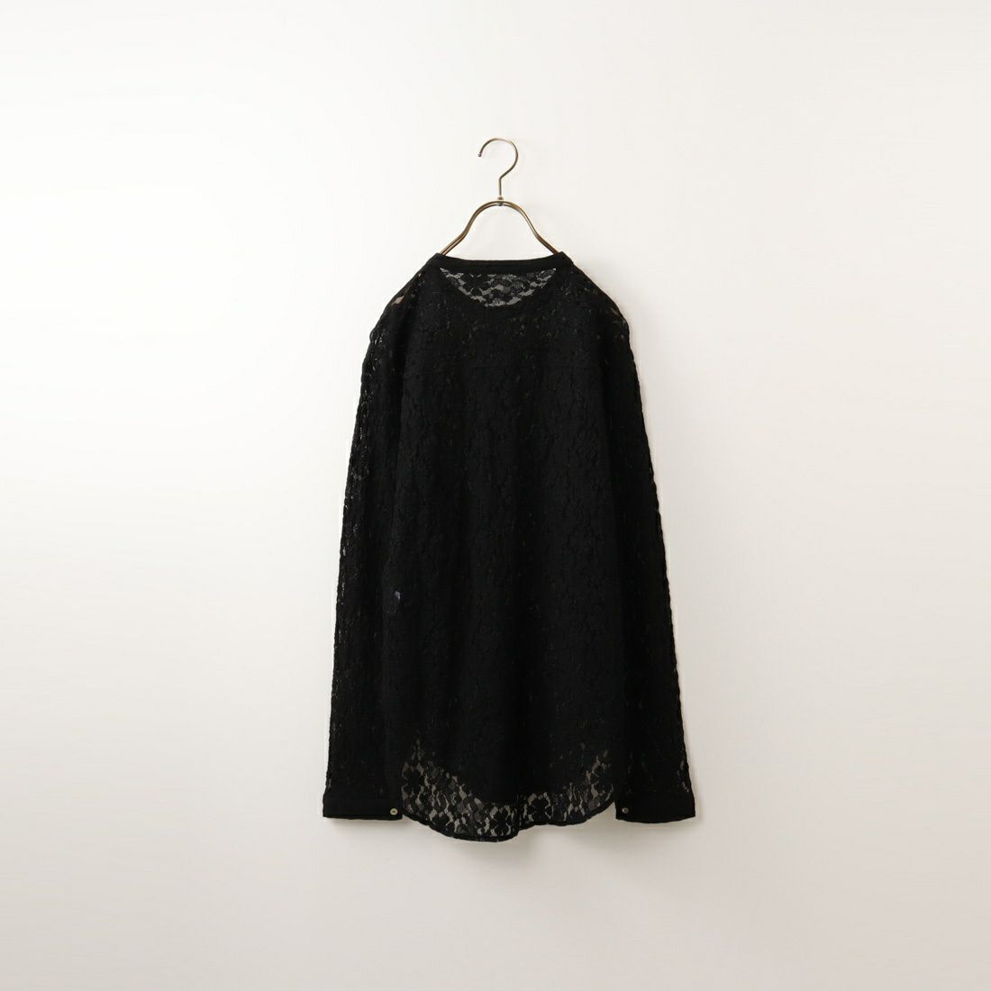 CHIGNON [シニヨン] レースプレーンシャツ [1631-068PT] BLACK