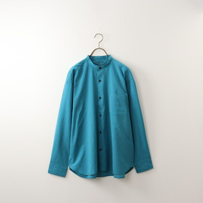 Jeans Factory Clothes [ジーンズファクトリークローズ] ロングスリーブ テックリネンバンドカラーシャツ [EPC-31100]