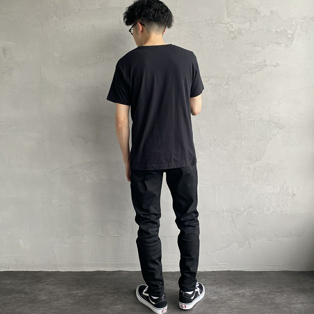 Hanes [ヘインズ] ジャパンフィット 2枚組 クルーネックTシャツ [H5320] 998 ｱｿｰﾄ &&モデル身長：168cm 着用サイズ：M&&