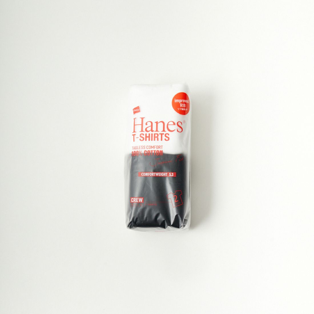 Hanes [ヘインズ] ジャパンフィット 2枚組 クルーネックTシャツ [H5320] 998 ｱｿｰﾄ