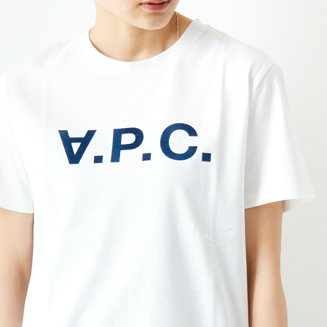 A.P.C. [アー・ペー・セー] VPCロゴTシャツ [T-SHIRT-VPC-BLANC-H] 39 D.NAVY