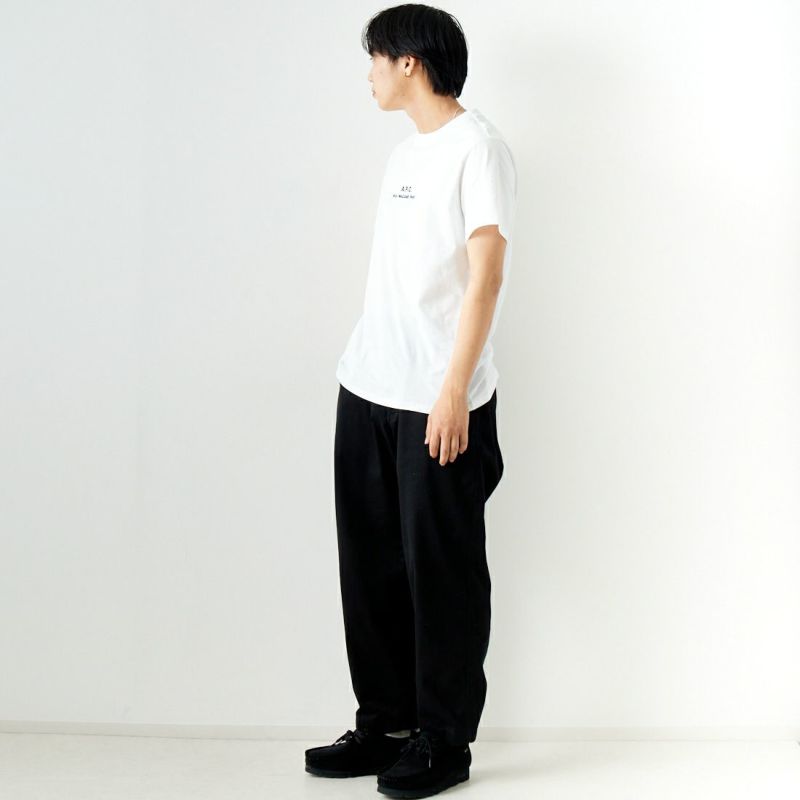 A.P.C. [アー・ペー・セー] RUE MADAMEプリントTシャツ [PETITE-RUE-MADAME] 99 NOIR