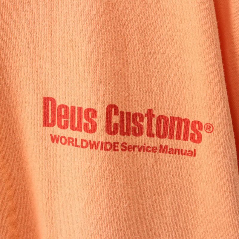 DEUS EX MACHINA [デウス エクス マキナ] サービスマニュアルTシャツ [DMP231727C] SUNKIST OR