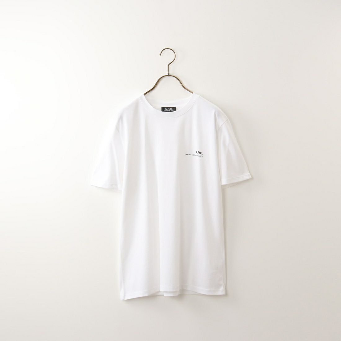 A.P.C. [アー・ペー・セー] ロゴプリントTシャツ [T-SHIRT-ITEM] 90 BLANC