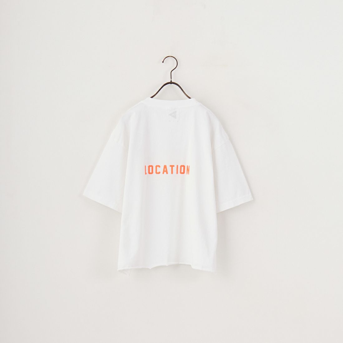 FUNG [ファング] VACATION カットオフプリントTシャツ [VACATION] WH/ORANGE