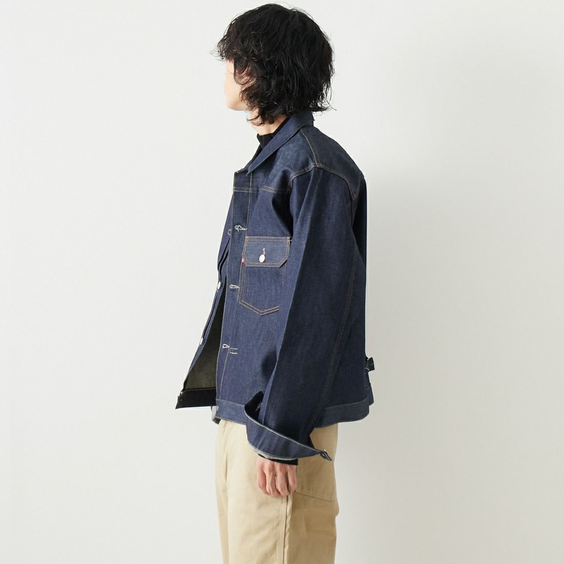 LEVIS Vintage Clothing [リーバイス ヴィンテージ クロージング] 1936モデル TYPE1ジャケット [70506-00] 28 RIGID &&モデル身長：182cm 着用サイズ：XXL&&