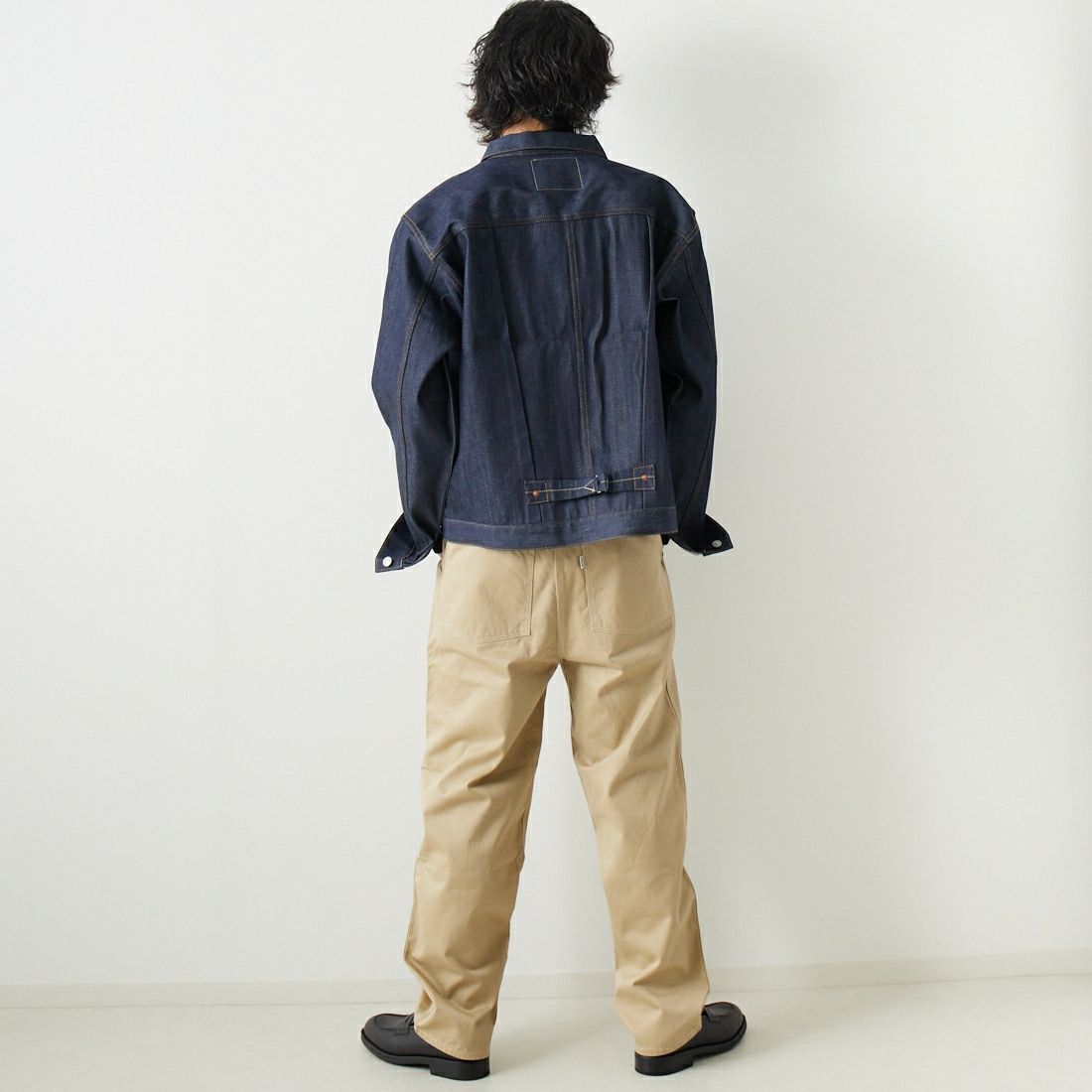 LEVIS Vintage Clothing [リーバイス ヴィンテージ クロージング] 1936モデル TYPE1ジャケット [70506-00] 28 RIGID &&モデル身長：182cm 着用サイズ：XXL&&