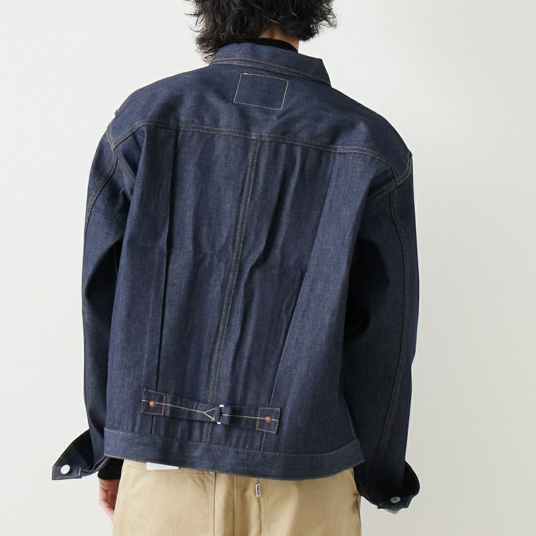 LEVIS Vintage Clothing [リーバイス ヴィンテージ クロージング] 1936モデル TYPE1ジャケット [70506-00] 28 RIGID &&モデル身長：182cm 着用サイズ：XXL&&