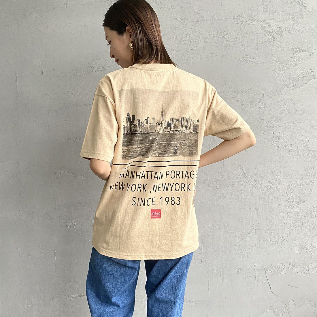 MANHATTAN PORTAGE [マンハッタンポーテージ] 別注 バックフォトプリントTシャツ [23SSMP-IN36-JF]