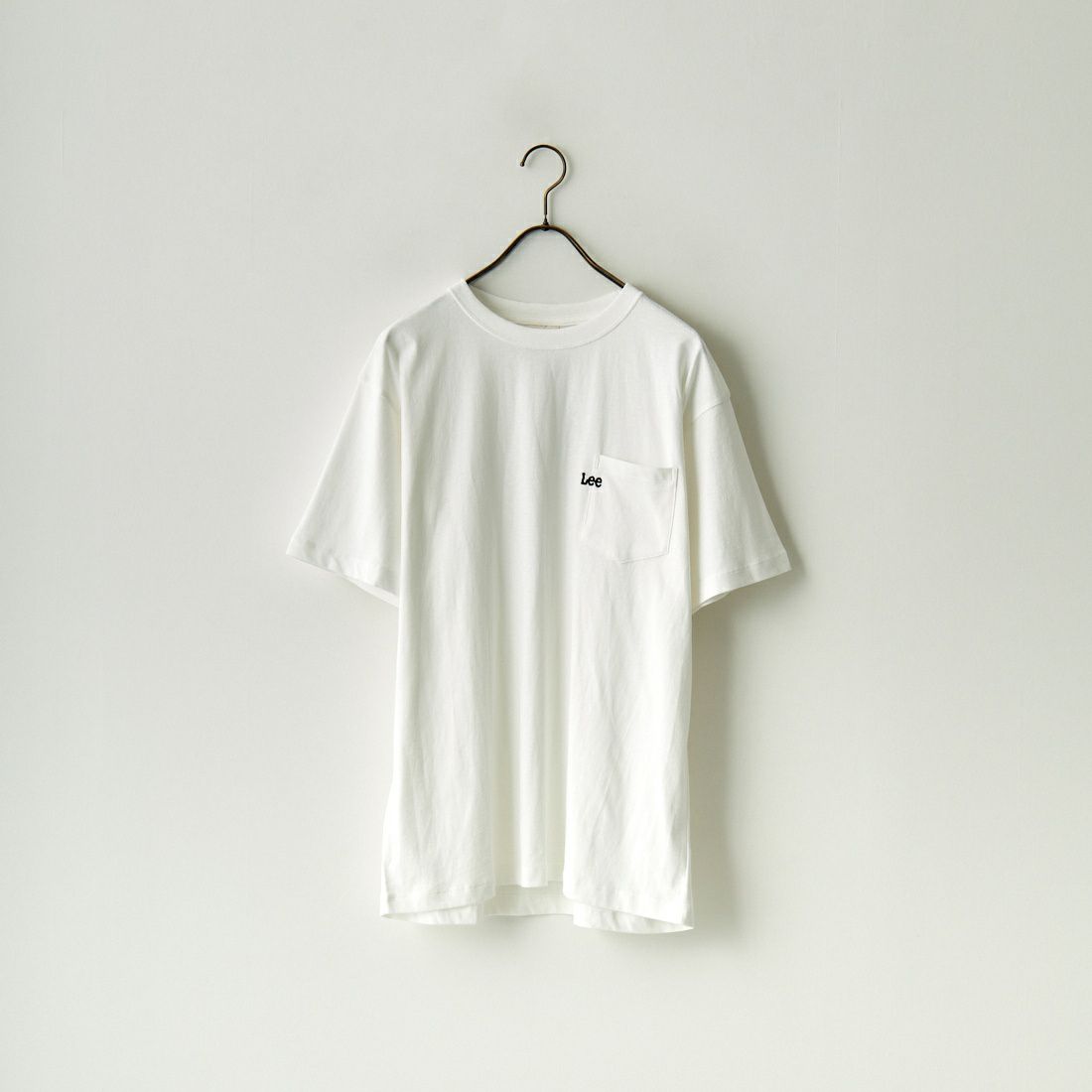 LEE [リー] ワンポイントロゴ刺繍 ポケットTシャツ [LT3071] 118 WHITE