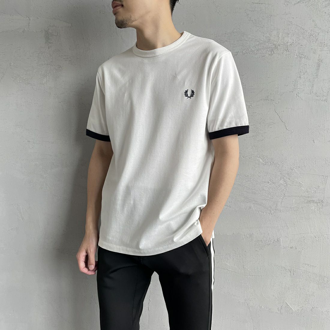 FINEBOYS掲載 FRED PERRY/フレッドペリー　鹿の子Tシャツ