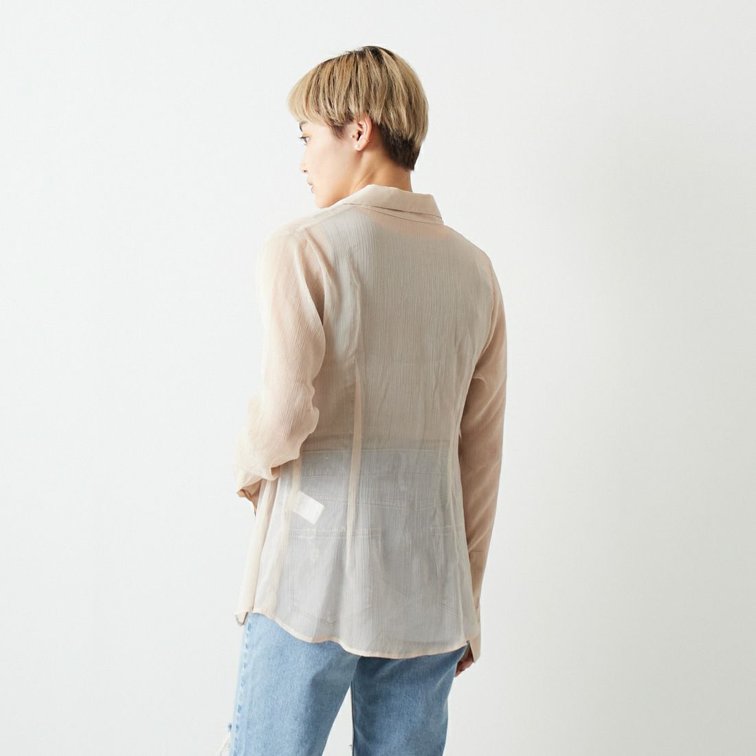 Jf Ready Made [ジェイエフレディメイド] TCフライスタンク [131826] 12 S.ﾍﾞｰｼﾞ &&モデル身長：160cm 着用サイズ：F&&
