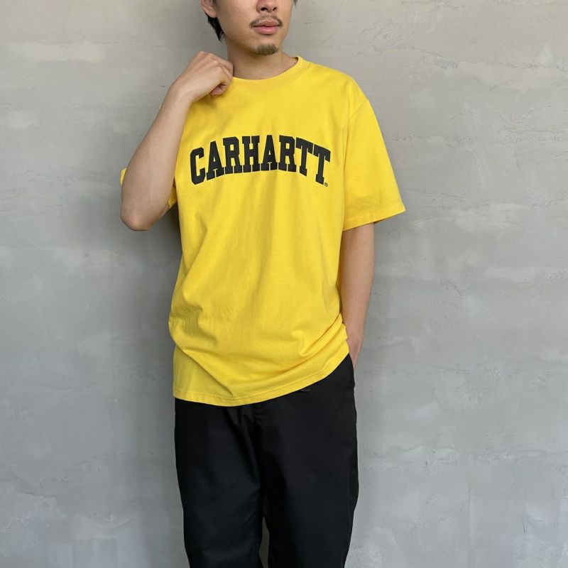 carhartt WIP [カーハートダブリューアイピー] UNIVERSITY ロゴプリントTシャツ [I028990]
