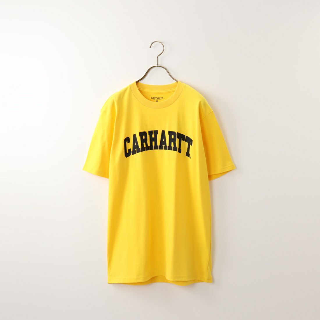 carhartt WIP [カーハートダブリューアイピー] UNIVERSITY ロゴプリントTシャツ [I028990] BUTTERCUP/