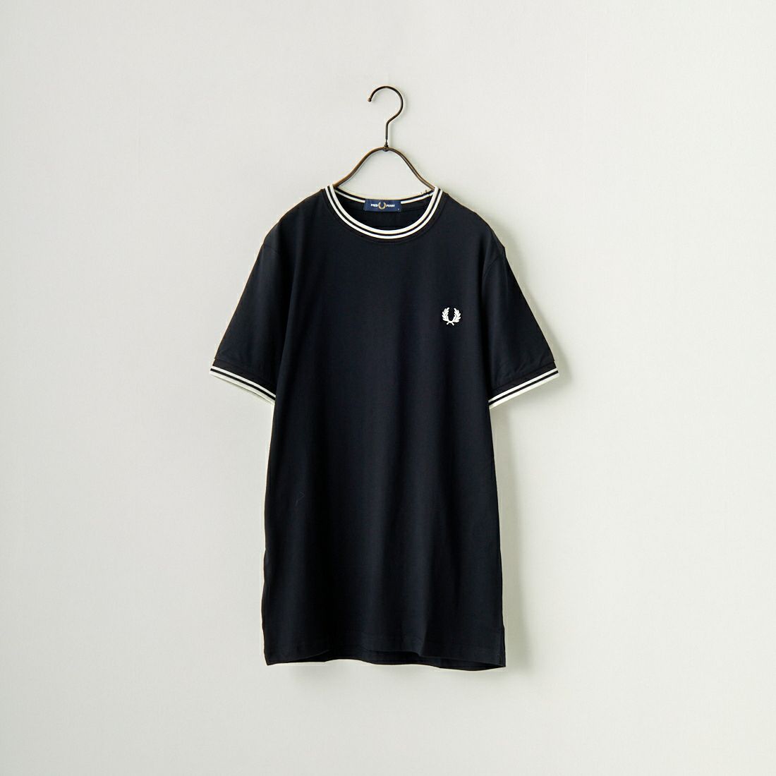 FRED PERRY [フレッドペリー] ツインティップTシャツ [M1588] 102 BLACK