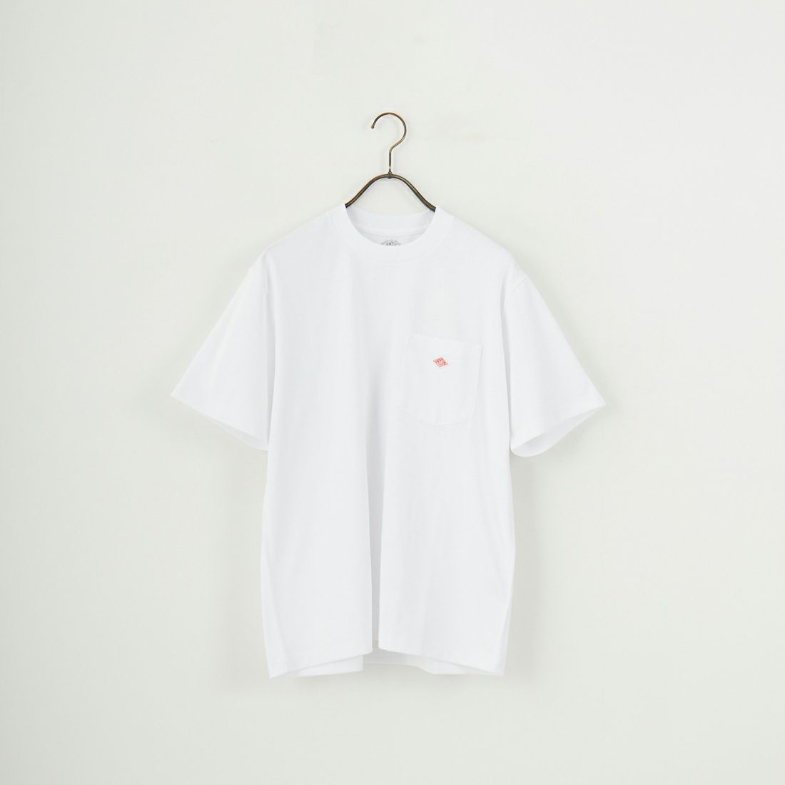 DANTON [ダントン] ソリッド ポケットTシャツ [DT-C0197TCB] WHITE