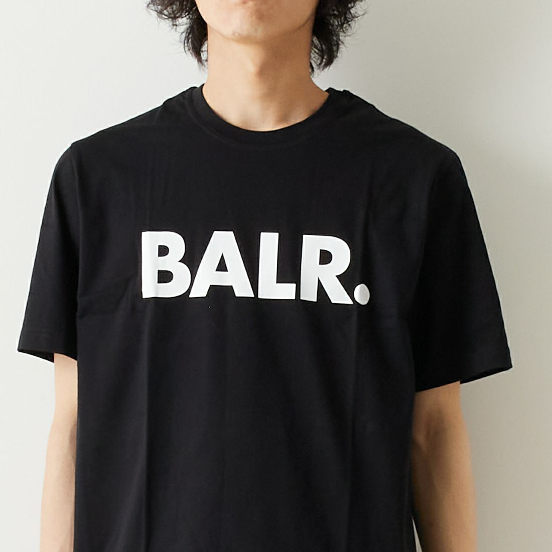 BALR. [ボーラー] ロゴプリントストレートTシャツ [B11121048] JET BLACK