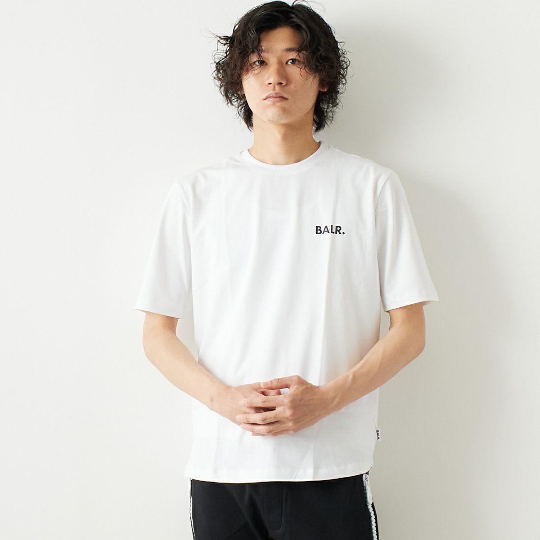 ふじみ野立てこもり BALR. ボーラー ロゴプリントストレートTシャツ