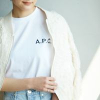 A.P.C. [アー・ペー・セー] 別注 ロゴ刺繍Tシャツ [BRODE-LOGO-JF]
