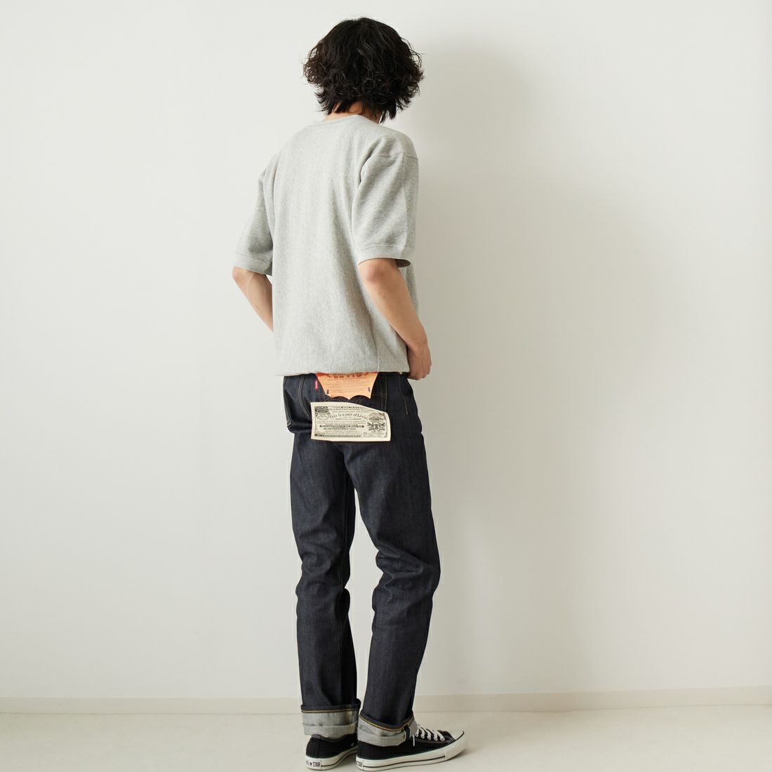 LEVIS Vintage Clothing [リーバイス ヴィンテージ クロージング] 1944モデル 501 [44501-00] 88 RIGID &&モデル身長：182cm 着用サイズ：30&&