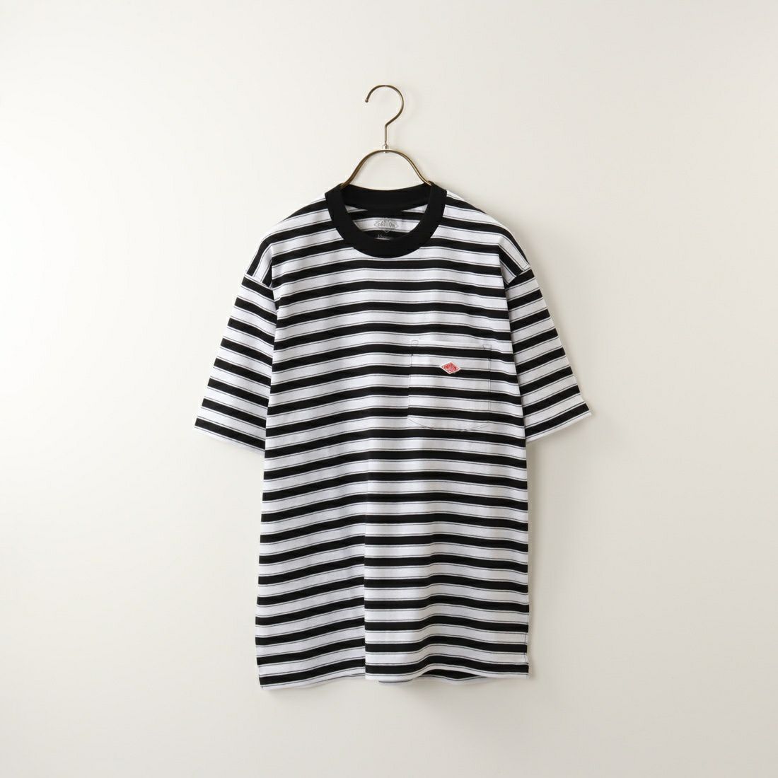DANTON [ダントン] 半袖ポケットTシャツ [DT-C0198TCB] BLACK/WHIT