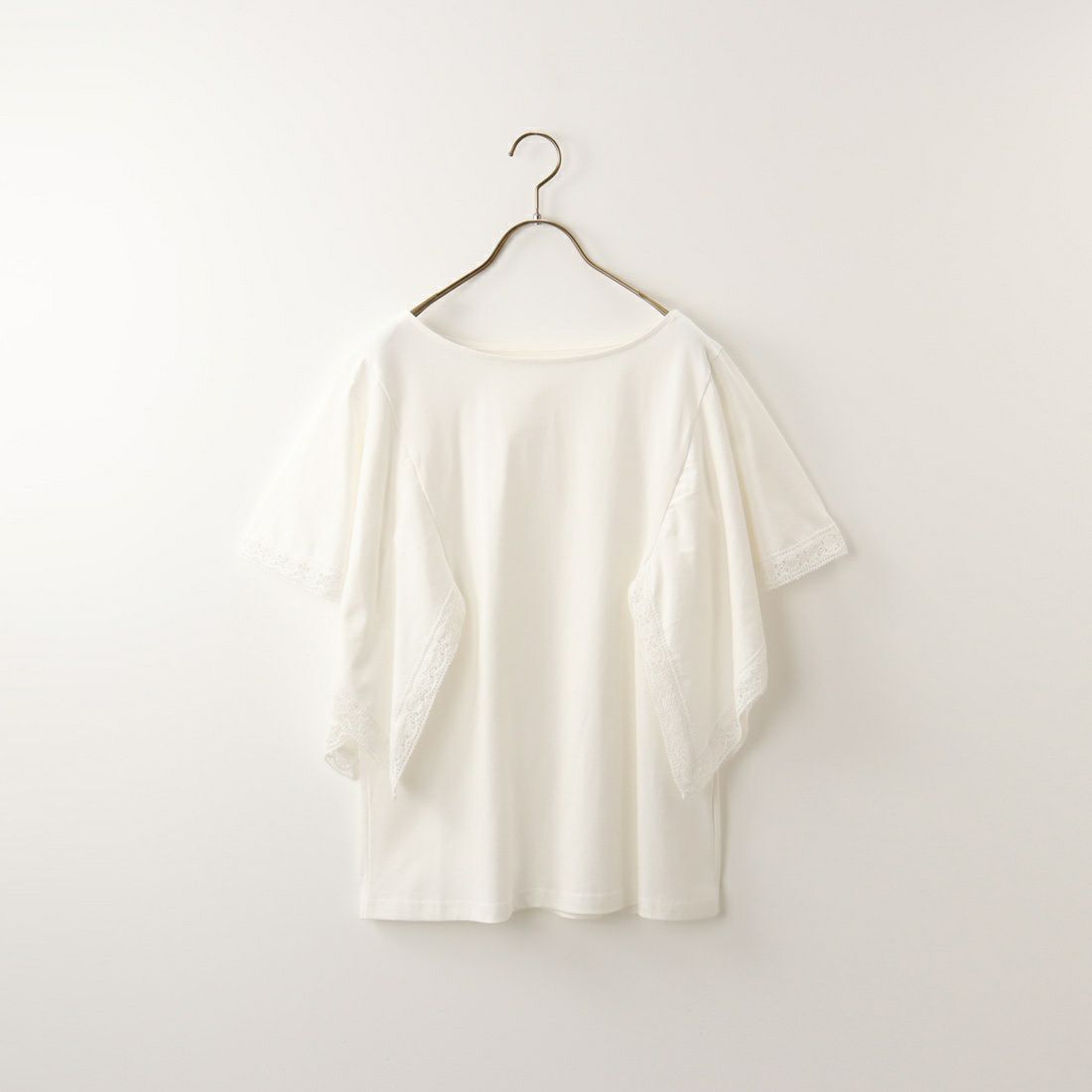 USINE [ユジーヌ] ハンカチーフスリーブTシャツ [2310805] WHITE