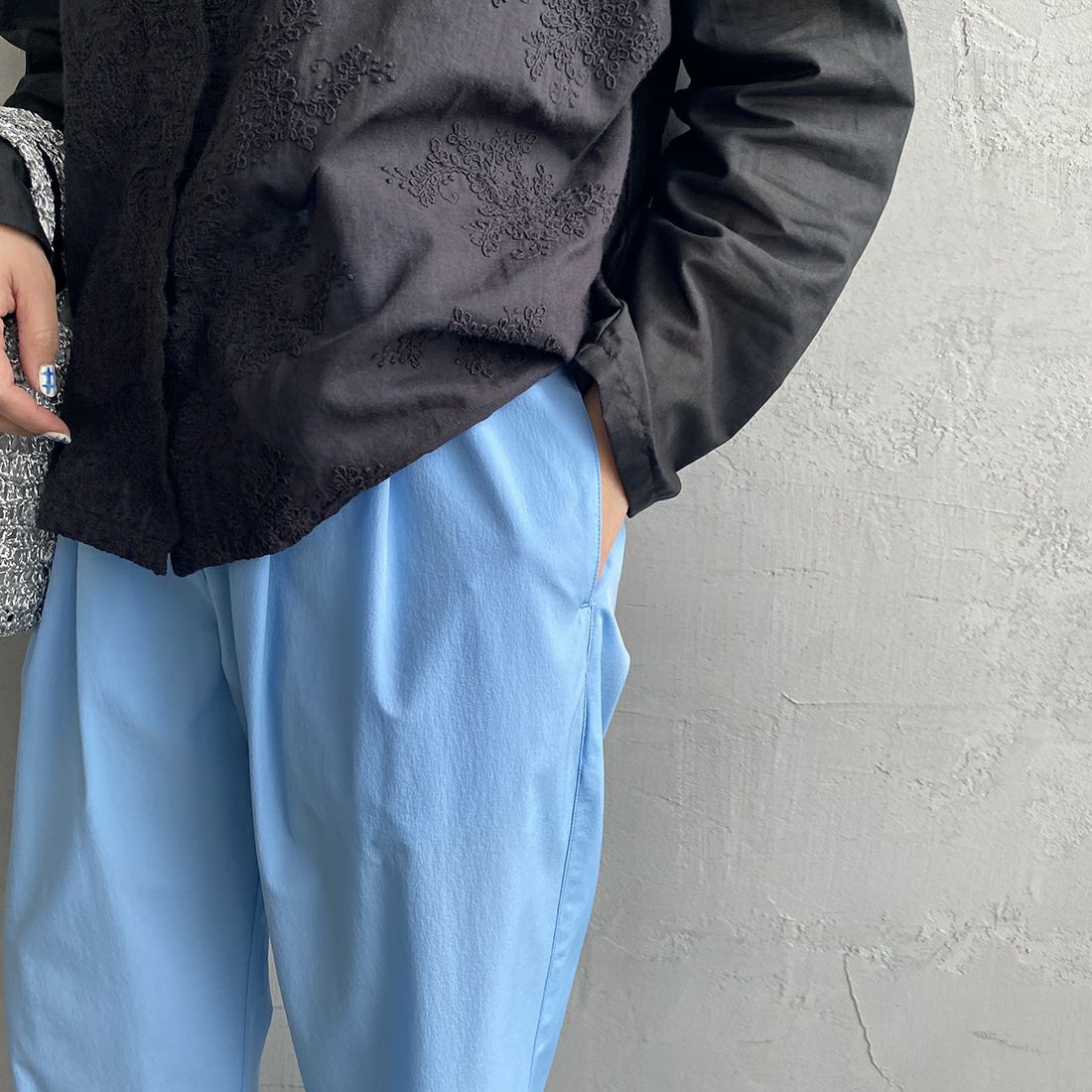 Jeans Factory Clothes [ジーンズファクトリークローズ] 7DAYSナイロンイージーパンツ [IN-3-PT-3] ﾌﾞﾙｰｻｯｸｽ