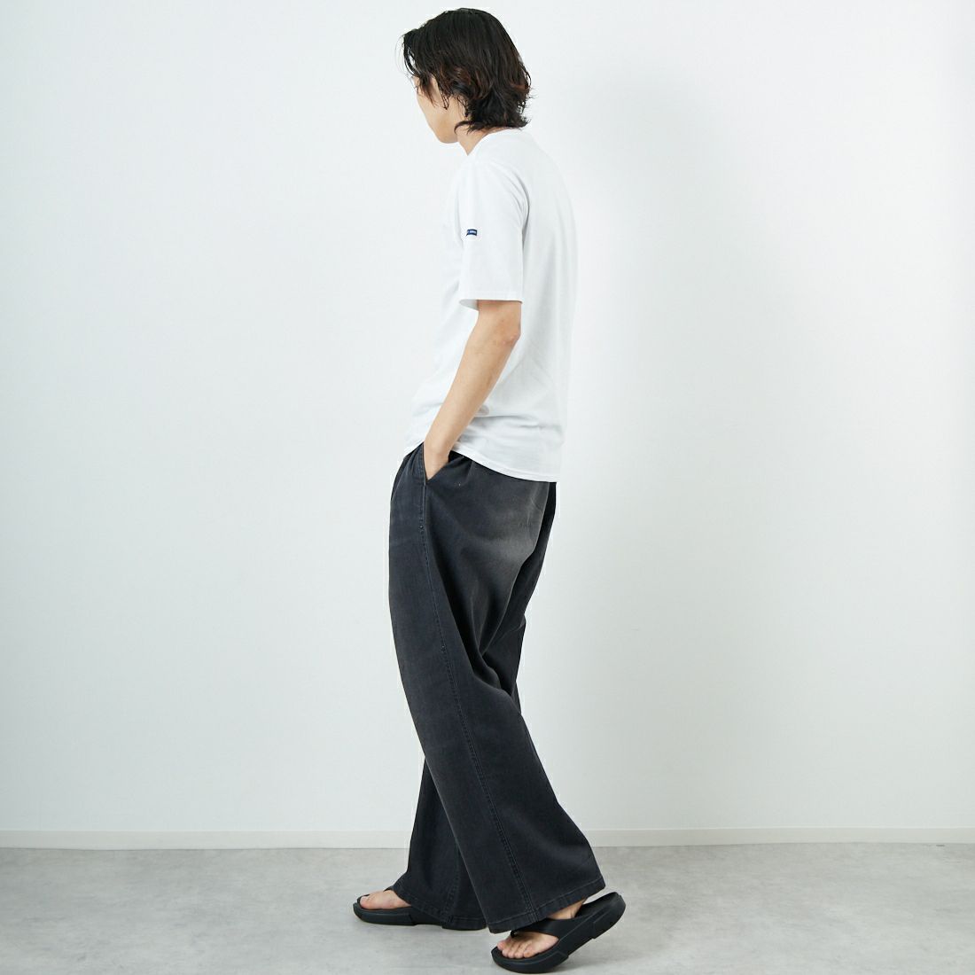 ST.JAMES [セントジェームス] ピリアックソリッドTシャツ [PIRIAC-SD] NEIGE &&モデル身長：179cm 着用サイズ：5&&