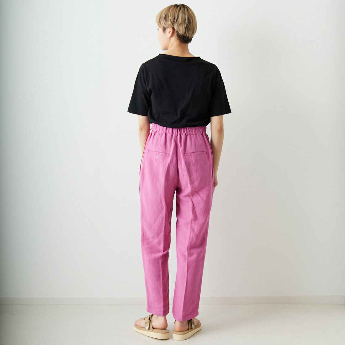 ST.JAMES [セントジェームス] ピリアックソリッドTシャツ [PIRIAC-SD] NOIR &&モデル身長：160cm 着用サイズ：1&&