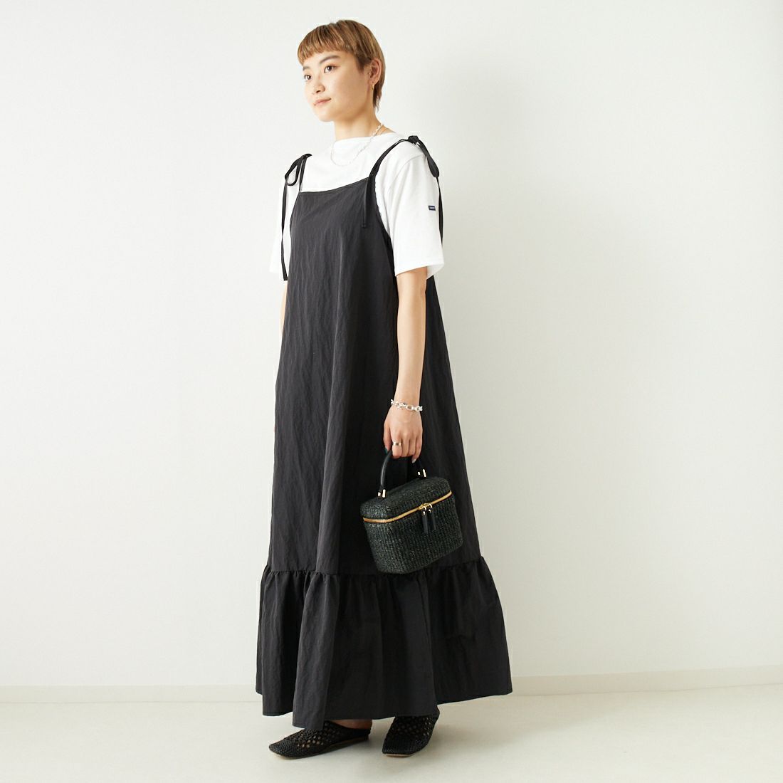 ST.JAMES [セントジェームス] ピリアックソリッドTシャツ [PIRIAC-SD] NEIGE &&モデル身長：160cm 着用サイズ：1&&