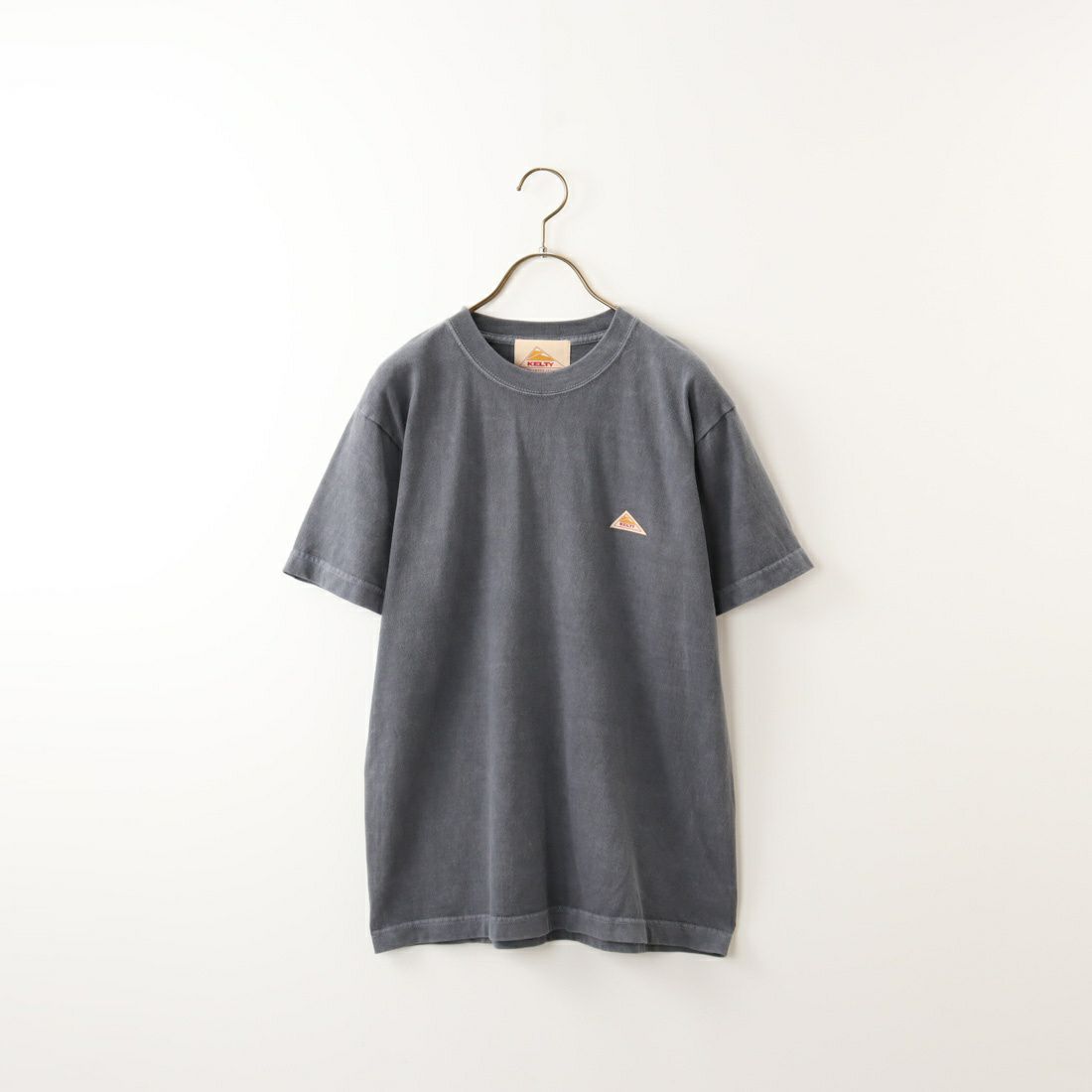 KELTY [ケルティ] 別注 ピグメント加工 ワンポイントロゴ ショートスリーブTシャツ [KB23113099-JF] ﾁｬｺｰﾙ
