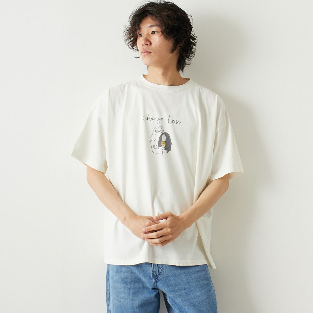 REMI RELIEF [レミレリーフ] 別注 20天竺プリントTシャツ CHANGE [RN24329257-JF]
