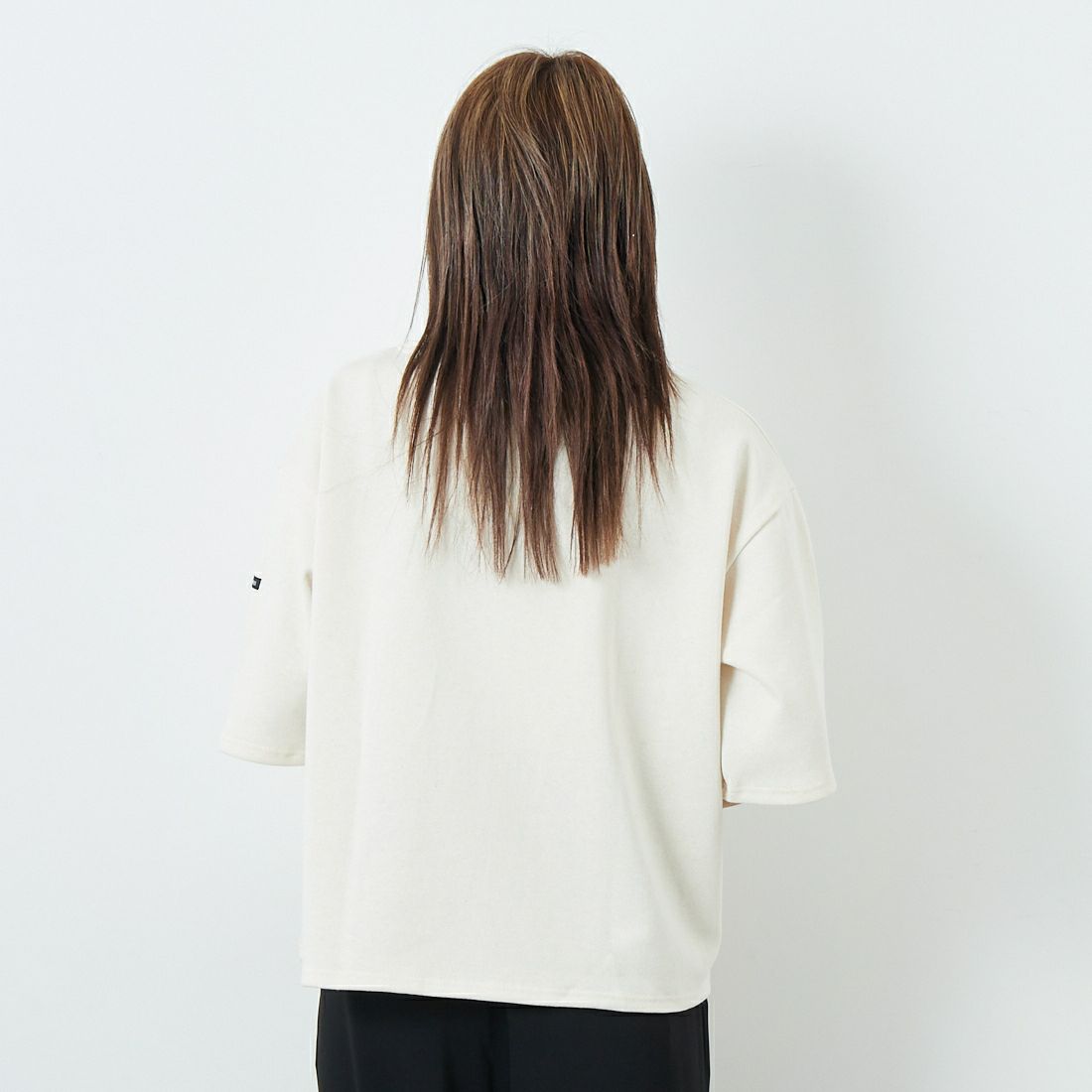 ST.JAMES [セントジェームス] 厚手ルーズドロップTシャツ [20JC-TEE-LOOSE] NEIGE &&モデル身長：167cm 着用サイズ：3&&