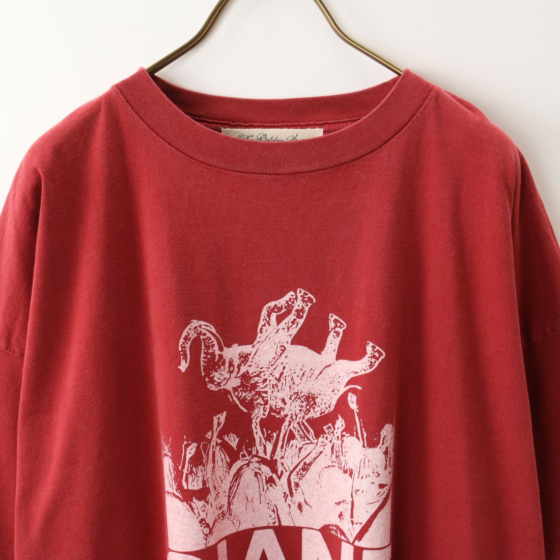 REMI RELIEF [レミレリーフ] 別注 20天竺プリントTシャツ GIANT [RN24329271-JF] RED
