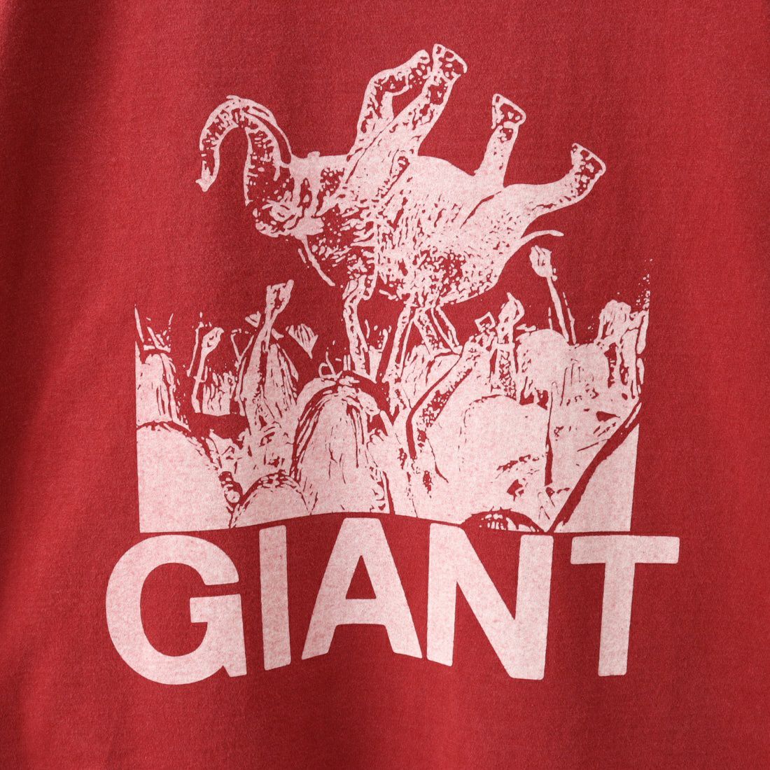 REMI RELIEF [レミレリーフ] 別注 20天竺プリントTシャツ GIANT [RN24329271-JF] RED