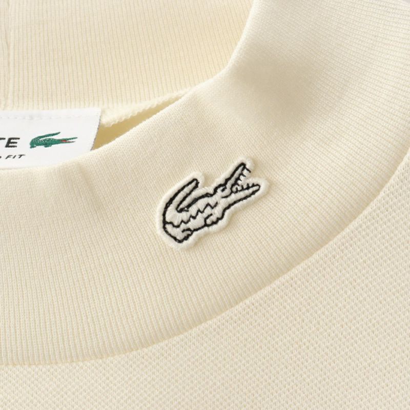 世界の5分袖モックネックサマーニットTシャツ LACOSTE ラコステ